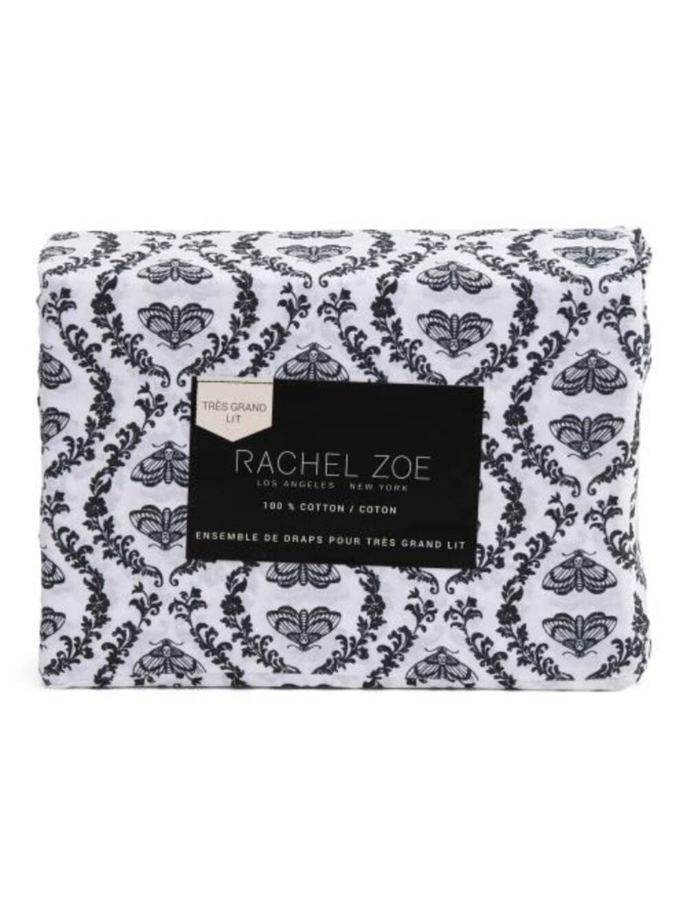 RACHEL ZOE Moth Damask Sheet Set